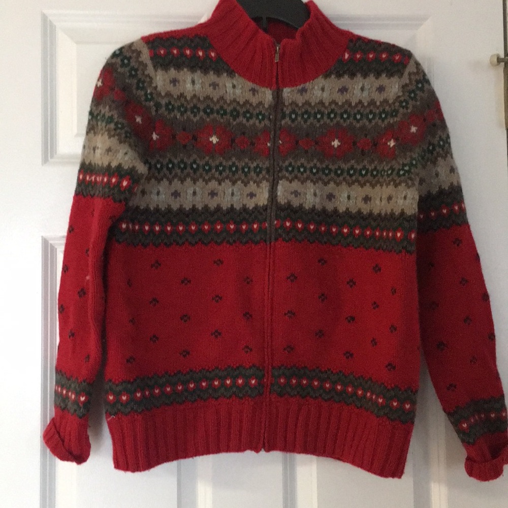 Ralph Lauren Hans Knit Petite ZIP Sweater